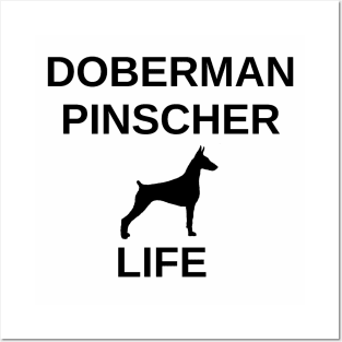 doberman pinscher life Posters and Art